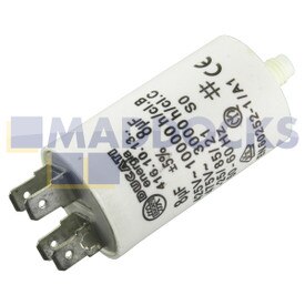 Condensatore originale originale Indesit (8uF / 8MFD, 450VAC)