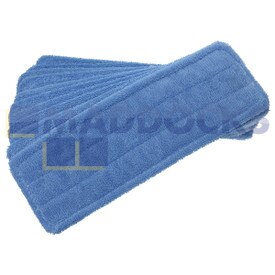 Genuine Original Numatic Slalom Bluetec Microfibre Pocket Mop Elastic (40cm, Pack of 12)