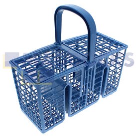 Cestello portaposate blu originale per lavastoviglie DSR, serie DISR EOS da 45 cm originale Indesit