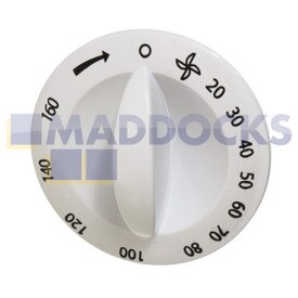 Genuine Original Hotpoint CDN7000, FETC70, TCM580 Type Tumble Dryer White 'Global' Programme Dial Knob