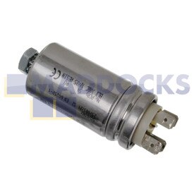 Condensatore originale Crosslee White Knight universale originale in metallo a 4 tag (8uF, 450VAC)