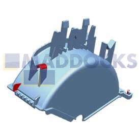 Genuine Original Electrolux Cover, Fan Wheel, Back, S54