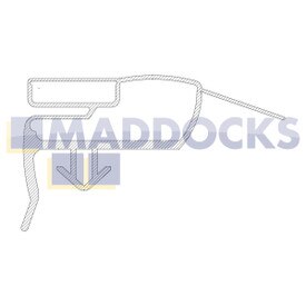 Genuine Original Electrolux Magnetic Seal, Fridge Door, Whit