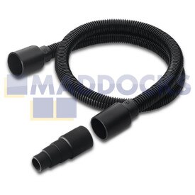 Tubo Flessibile di Aspirazione 1 m e a Adattatore per il Collegamento con lo Scarico Polveri degli Utensili Elettrici Originale Karcher WD2, WD3P, WD4 Premium