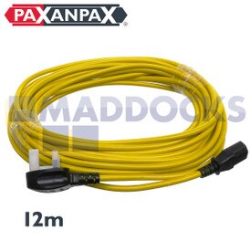 Compatibile per aspirapolvere Karcher serie T7/1, T9/1, T10/1, T12/1, T12/1ADV Cavo di alimentazione giallo e gruppo spina 13A (12M)