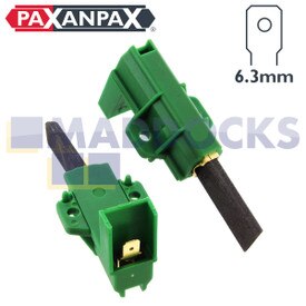 Spazzole in carbonio originali motore Arcelik "Tipo L24MF7" (35 mm x 17 mm x 5 mm, confezione da 2)