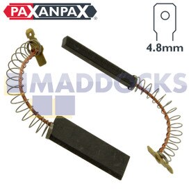 Spazzole in carbonio compatibili motore FHP/Ceset (48,5 mm x 17,4 mm x 10 mm, confezione da 2)