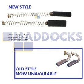 Spazzole in carbonio compatibili motore frullatore tipo Kenwood Chef 701, 701A (16 mm x 5 mm x 4 mm, confezione da 2)