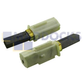 Spazzole in carbonio originali produzione Ametek Lamb per motori da 5,7" 220-240 V, larghezza 0,323" larghezza per barra 22, commutatori da 1,275" (833423-62, 30 mm x 11 mm x 8 mm, confezione da 2)