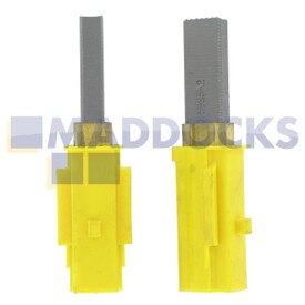 Spazzole in carbonio originali produzione Ametek Lamb con meccanismo di arresto automatico Extralife per motori da 5,7", 230 V (833377-50, 29 mm x 11 mm x 6 mm, confezione da 2)