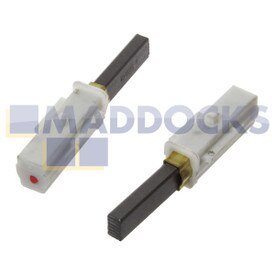 Spazzole in carbonio originali produzione Ametek Lamb con meccanismo di arresto automatico per motori da 5,7", 220-240 V (833480-51, 28 mm x 11 mm x 7 mm, confezione da 2)