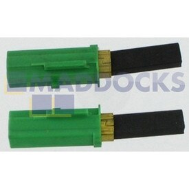 Spazzole in carbonio originali produzione Ametek Lamb con meccanismo di arresto automatico per motori da 5,7", 110-120 V per commutatori barra 22 (833495-50, 34 mm x 11 mm x 6,5 mm, confezione da 2)
