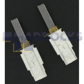 Genuine Original Ametek Lamb Produced Side Tab Mechanism Carbon Brushes for 5.7" 220-240V 3-Stage Motors (33449-11, Pack of 2)