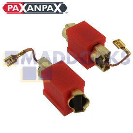 Spazzole in carbonio compatibili "tipo supporto in gomma" motore Miele (24 mm x 15 mm x 5 mm, confezione da 2)