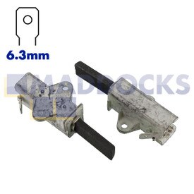 Spazzole in carbonio compatibili motore Zem/Sole (28 mm x 12 mm x 5 mm, confezione da 2)