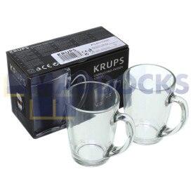 Macchina da caffè espresso originale originale Krups serie EA9000, bicchieri da cappuccino (confezione da 2)