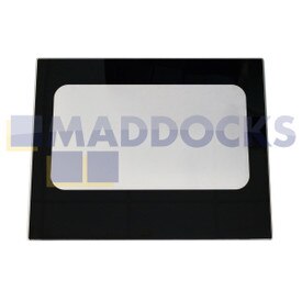 Genuine Original Smeg 72MFX5, B72MFX5, C113GMX, CC62MFX5, JLFSEC604 Type Main Oven Inner Door Glass (485mm X 385mm)