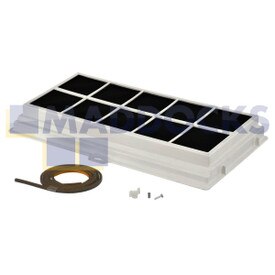Kit filtro carbone attivo originale tipo BSH Bosch DHE645MGB, DWEPI1AGR, DHE635BGB, DHE645MGB, LE1TIE1GB, LE1TIE2GB, LE1TIE3GB (DSZ11AF)