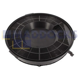Filtro carbone attivo compatibile Elica tipo 28 (240 mm x 33 mm, confezione da 1)