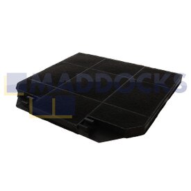 Filtro carbone attivo compatibile Faber EFF72 (264 mm x 235 mm x 16 mm, confezione da 1)