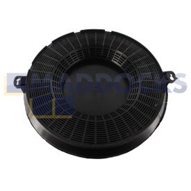 Filtro carbone attivo compatibile Elica tipo 48 (235 mm x 29 mm, confezione da 1)