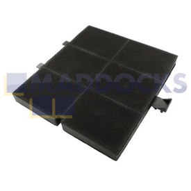 Filtro carbone attivo compatibile BSH Bosch DHZ5205(00), DKE, HBN7050GB/01; Neff D9, T2346N1/01, T2754N0/01, T29R8N0/01, U1722N0GB/03; Siemens LC47, HB131550B/02 (confezione da 1)