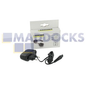 Unità adattatore alimentazione CA 2 contatti stile europeo originale Karcher WV50, WV50+, WV75