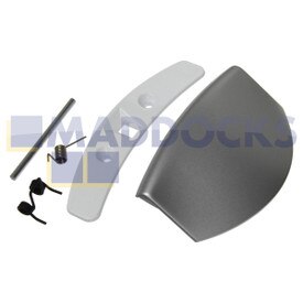 Kit maniglia sportello argento originale tipo AEG Lavamat; AEG Electrolux L14820; Husqvarna Electrolux QW1460HT