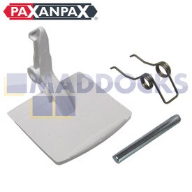 Kit maniglia sportello plastica bianca compatibile serie Bosch WFB, WVF; Siemens WM