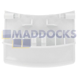 Maniglia sportello bianco originale serie BSH Bosch WAA, WFD, WFD2460; Siemens WXB (90 mm)