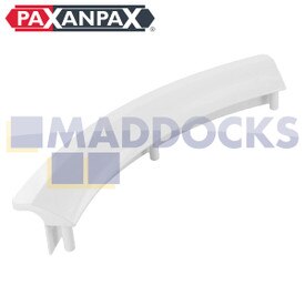 Maniglia sportello asciugatrice plastica bianca compatibile serie Bosch, Siemens 3SC, WT3, WT4