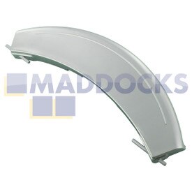 Genuine Original BSH Bosch WAE Maxx 7 VarioPerfect, WM14E iQ300 varioPerfect Series Silver Plastic Washing Machine Door Handle