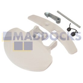 Kit maniglia per porta multi-modello originale in plastica bianca originale AEG, Electrolux, Firenzi, Prima, Tricity Bendix, Zanussi