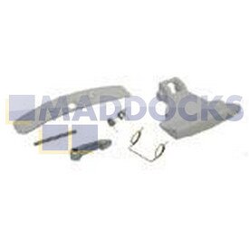 Kit maniglia sportello originale tipo Electrolux EW1006F, EW840F, WM1200A, EW1007F, WM1000A; Zanussi F505, FLA1002W, FLA1201W, FLA1001W, FLA1101W