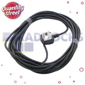 Genuine Original Numatic CT4, CT3, WV3, GEO, CHA, HEN Series Vacuum Cleaner Cable Assembly with UK Plug Fitted (10m)