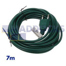 No Longer Available. Discontinued [Compatible for Vorwerk, Kobold, Folletto VK117 &gt; 122 Green Power Cable (7m, 2 x 0.75mm, Italian Plug)]