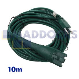 No Longer Available. Discontinued [Compatible for Vorwerk, Kobold, Folletto VK130, VK131 Green Power Cable (10m, 2 x 0.75mm, Italian Plug)]