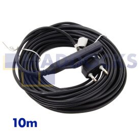 No Longer Available. Discontinued [Compatible for Vorwerk, Kobold, Folletto VK150 Grey Power Cable (10m, 2 x 0.75mm, Italian Plug)]
