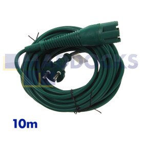No Longer Available. Discontinued [Compatible for Vorwerk, Kobold, Folletto VK130, VK131 Green Power Cable (10m, 2 x 0.75mm, German Plug)]
