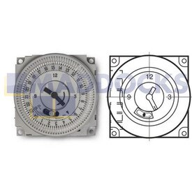 Universal 24 Hour Synchronous Timeswitch Module With Left Hand W27 Tab Terminals