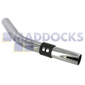 Estremità curva cromata originale Victor 32 mm x 350 mm 30° con valvola aria