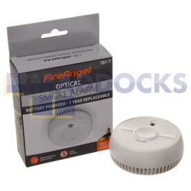 Rilevatore Ottico di Fumo con Batteria Zinco Carbonio Originale Fire Angel 1 Anno