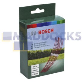 Filo extra resistente originale Bosch 26 cm per Bosch ART 26 Combitrim (confezione da 10)