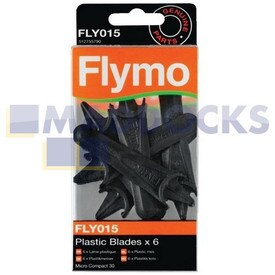 Lame in plastica originali Flymo (confezione da 6) (FLY015)