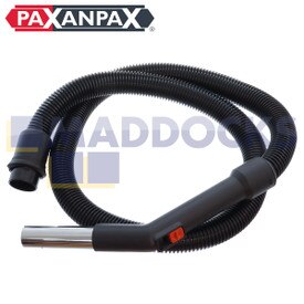 Assieme tubo in plastica compatibile serie Vax 21, 23, 2000, 4000, 5000, 6000 4 perni con inserto estremità curva in acciaio e valvola aria arancione