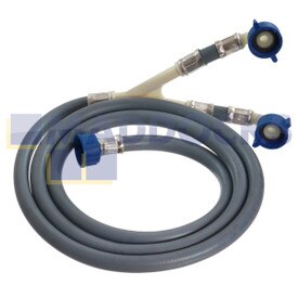 Tubo di ingresso a doppia Y blu riempimento freddo universale originale produzione Indesit (1,96 m)