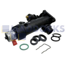 Compatibile con Vaillant Ecotec Pro24, 28 Turbotec Plus Caldaia Valvola deviatrice a 3 vie Corpo in plastica