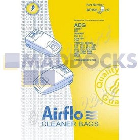 No Longer Available. Order 46-VB-152 [Compatible for Airflo AF152 'AEG 731i' Paper Bags & Microfilter Set (Pack of 5+1)]