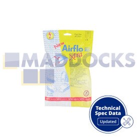 Sacchetti compatibili Airflo AF201X "Electrolux Excellio/Smart Vac Xtra" SMS (confezione da 5)