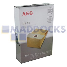 Kit sacchetti aspirapolvere e filtro originale serie AEG Boogie 1100, Vampyr 1100, 1200, 400¦499, Compact Deluxe, Compact Electronic, Electronic PE, Exquisit 1100 (confezione da 5 e 1, GR13)
